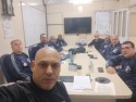 33 Reunio ordinria de diretoria e assessoria jurdica de 2025. Pauta do dia: Visita dos desembargadores do TRT 4 na sede do Sindimars, negociaes coletivas com as empresas Saam, Svitzer, Mec e Ambipar, dispensa imotivada de diretor sindical e assuntos