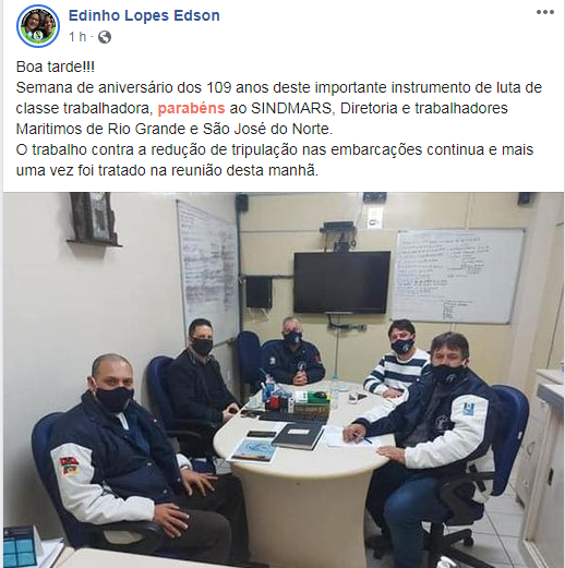 Homenagem do Vereador Edinho pelo Aniversário do Sindimars