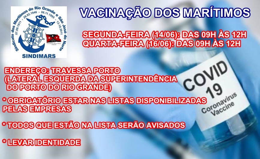 VACINAÇÃO DOS MARÍTIMOS