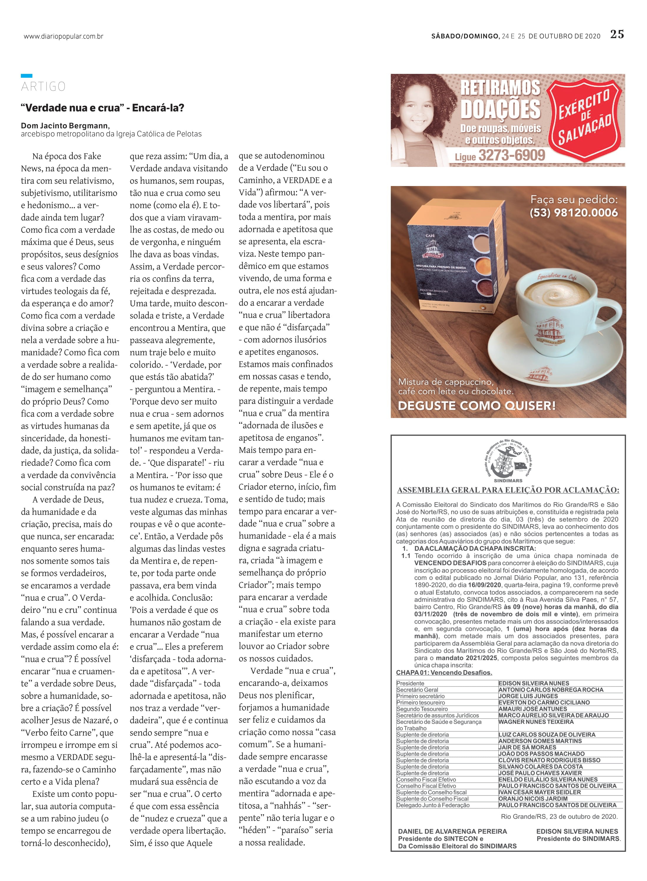 Assembleia Geral para Eleição por Aclamação