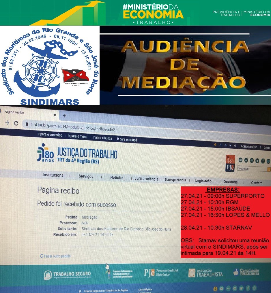 Audiências de Mediação