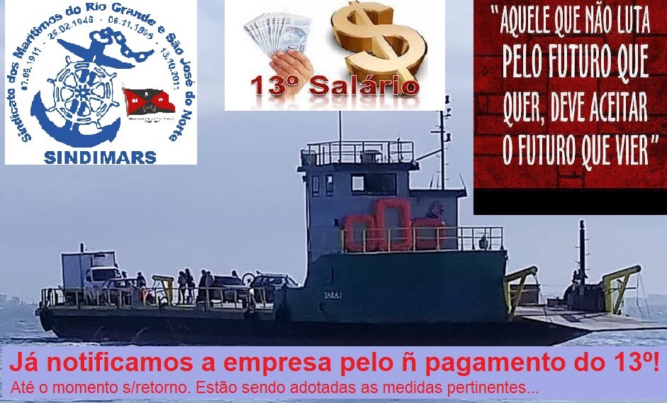 Medidas sendo tomadas contra empresa que não pagou o 13º salário