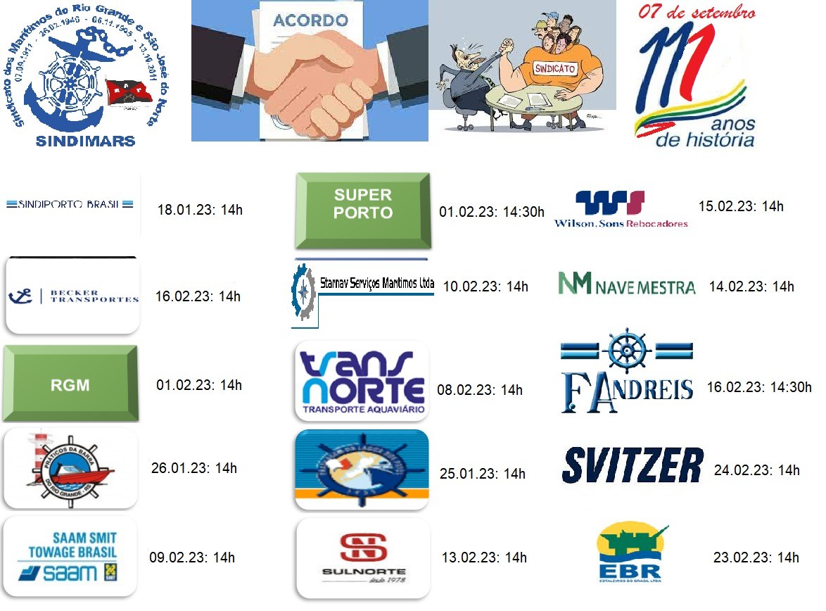 Calendário de Reuniões das Negociações Coletivas 2023/2024