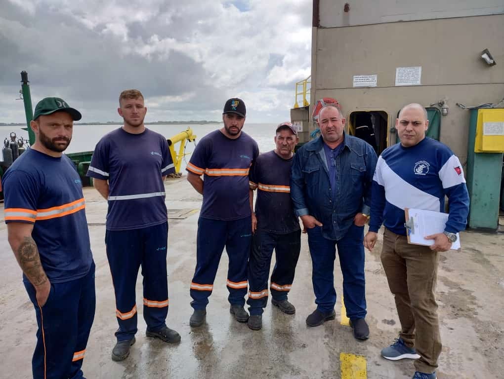 Assembleia com os colaboradores Aquaviários Marítimos da empresa Almeida e Becker (Balsa de travessia de veículos entre às cidades de Rio grande/RS e São José do Norte/RS)