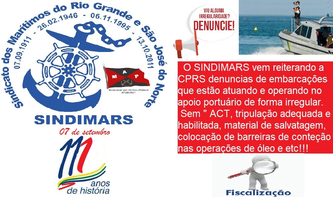 Viu alguma irregularidade nas embarcações? Denuncie!