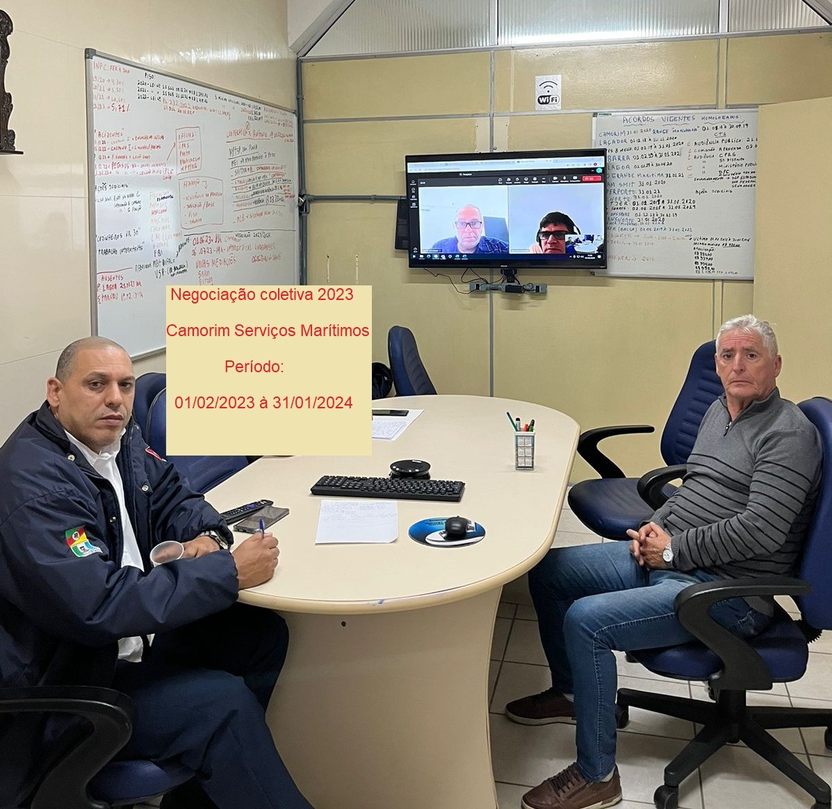 Primeira rodada de negociação coletiva 2023 com a Camorim Serviços Marítimos.