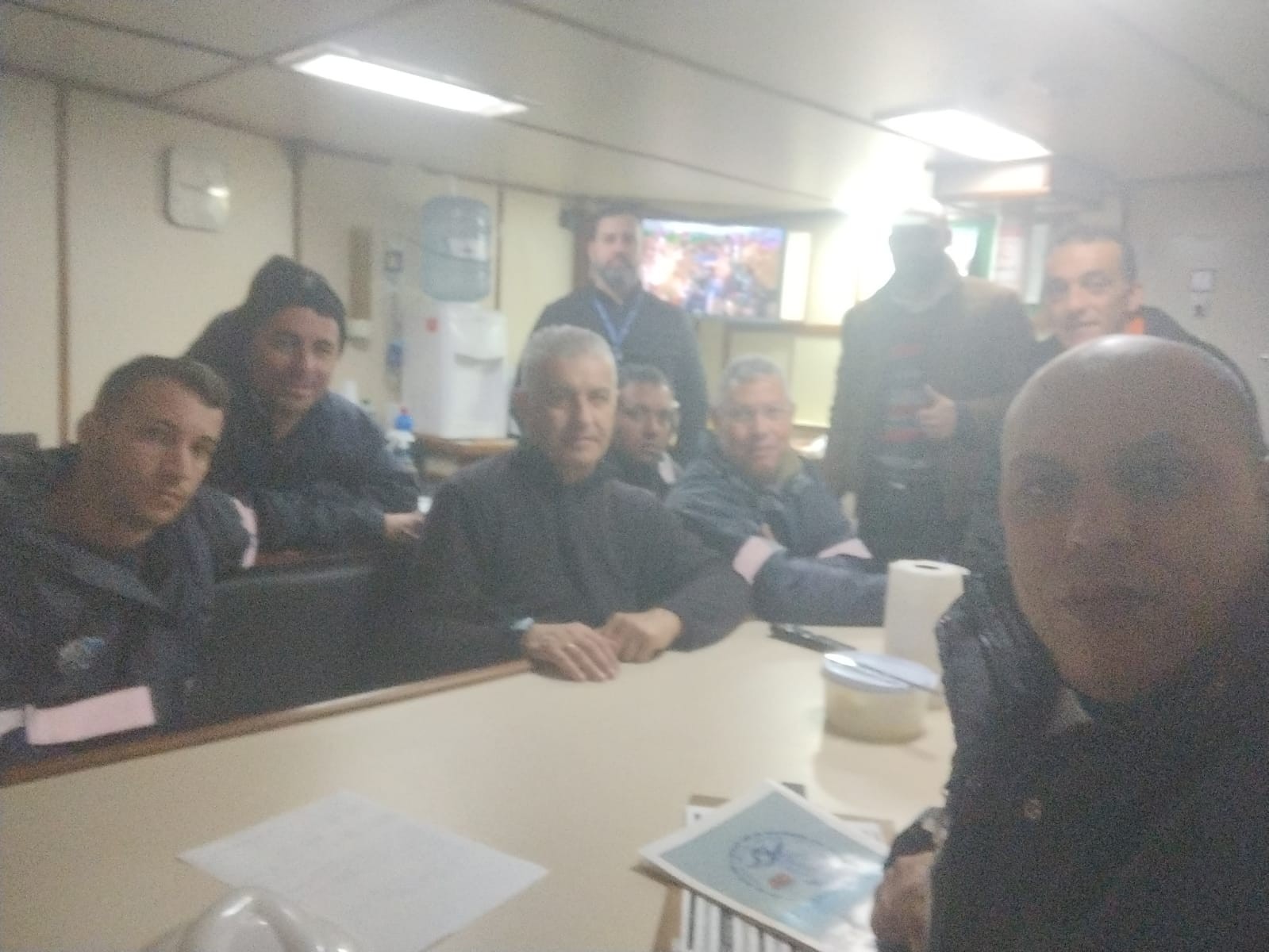 Dia de assembleia com os colaboradores Aquaviários Marítimos da empresa Camorim e fiscalização.