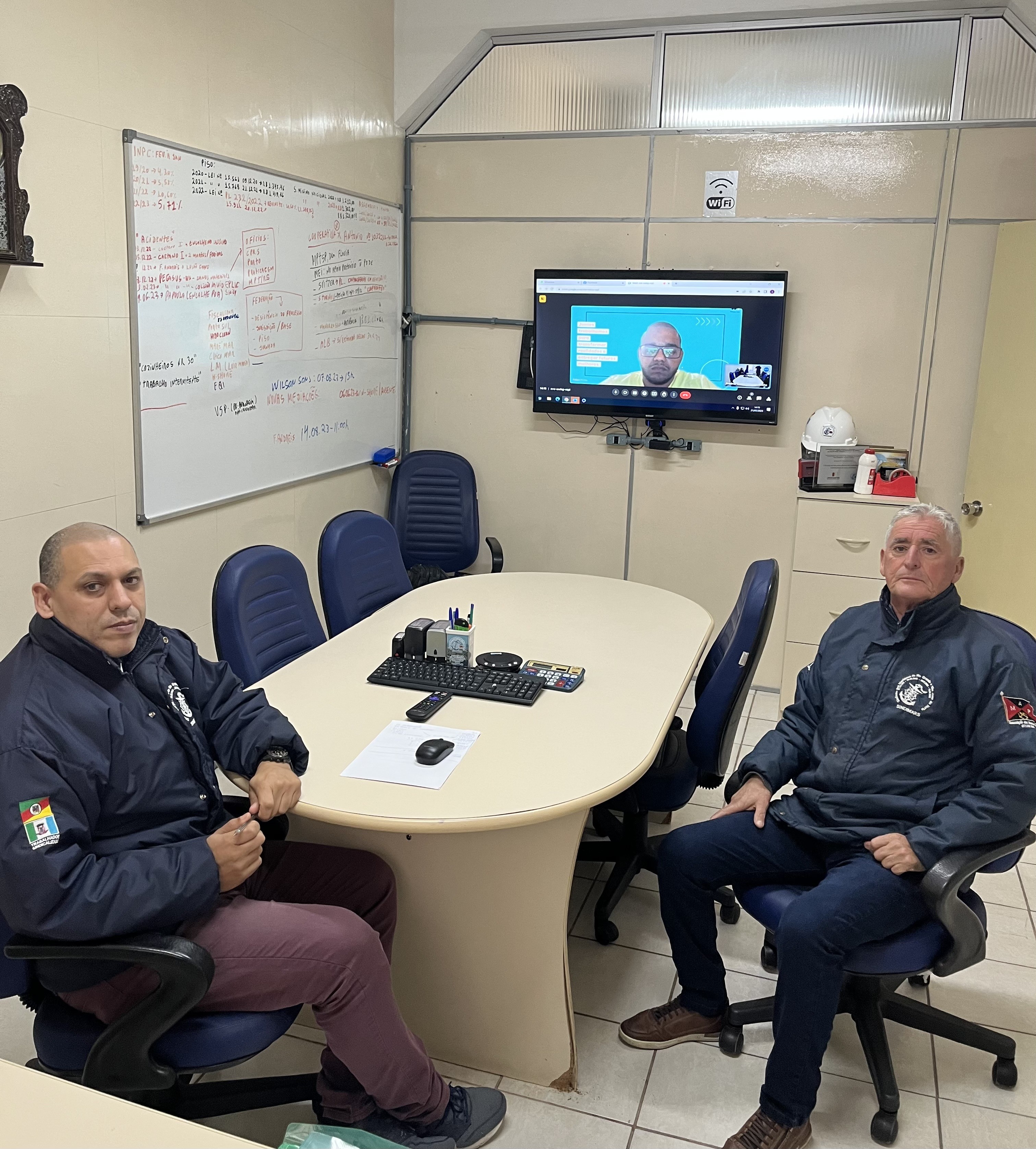 Reunião on LINE com a Wilson Sons.