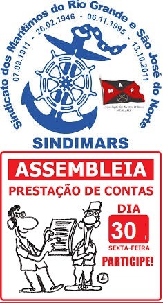 Assembleia de Prestação de contas. Dia 30/06