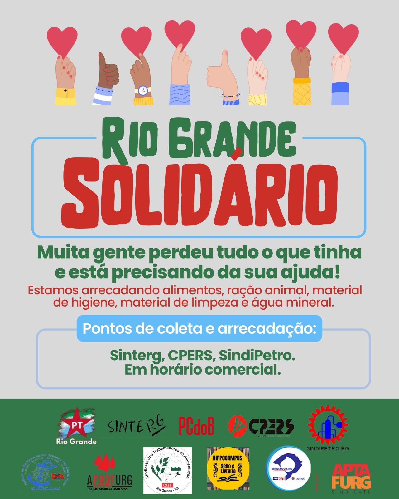 Faça parte desta rede de solidariedade! 