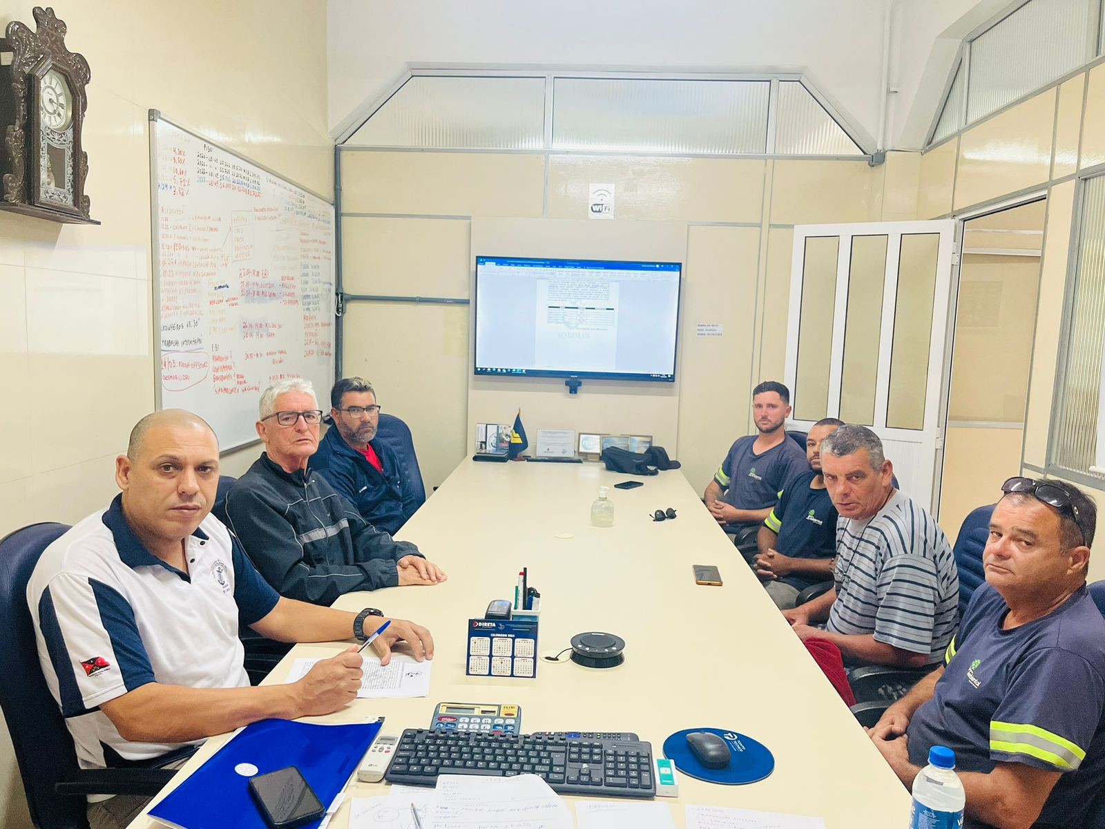 Assembleia com os colaboradores da empresa JS Ambiental para aprovarem ou não o Acordo Coletivo de Trabalho 2024/2025 (originario).