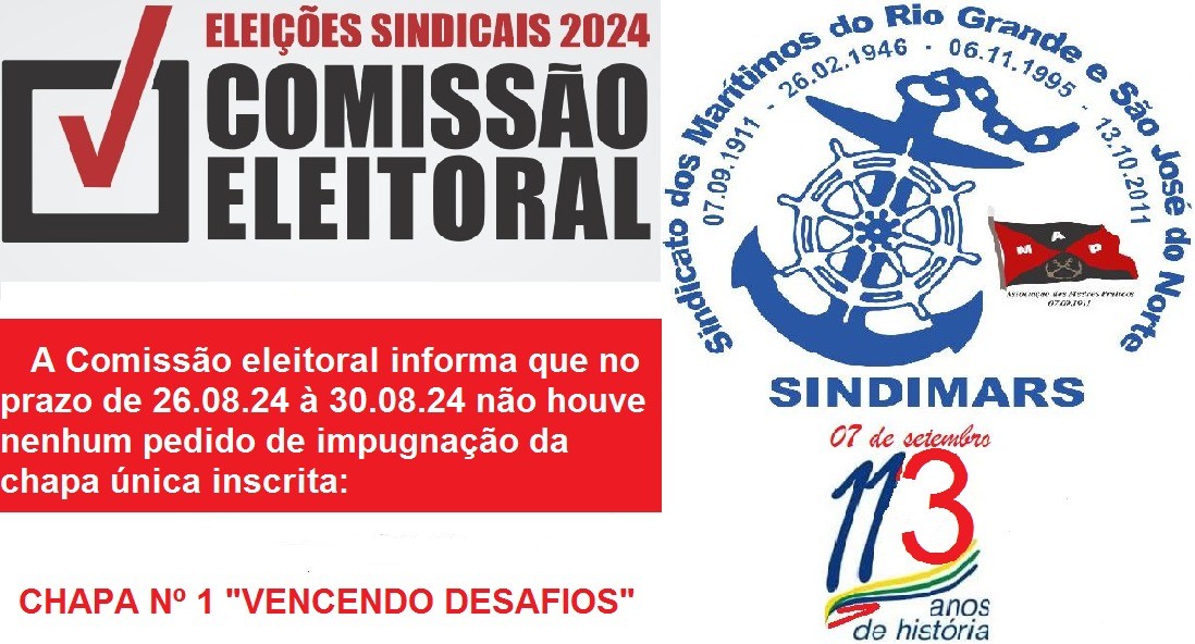 Eleições Sindicais 2024 / Comissão Eleitoral