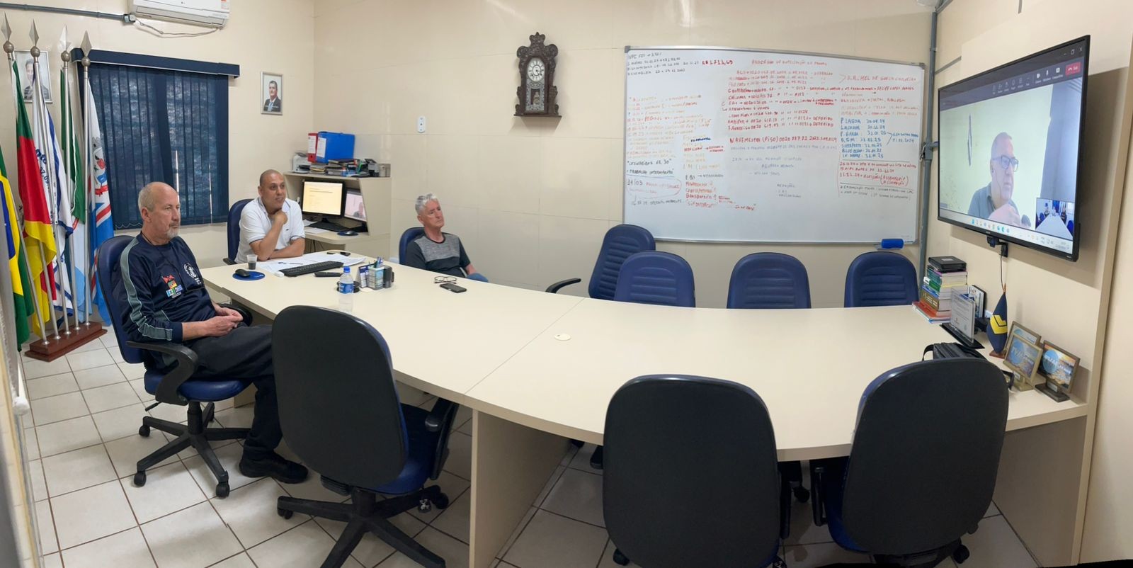 Reunião virtual com a empresa Solvi Essencis Ambiental S.A, para tratar de assuntos relacionados a licitação, junto a Portos RS e mão de obra Aquaviária Marítima.