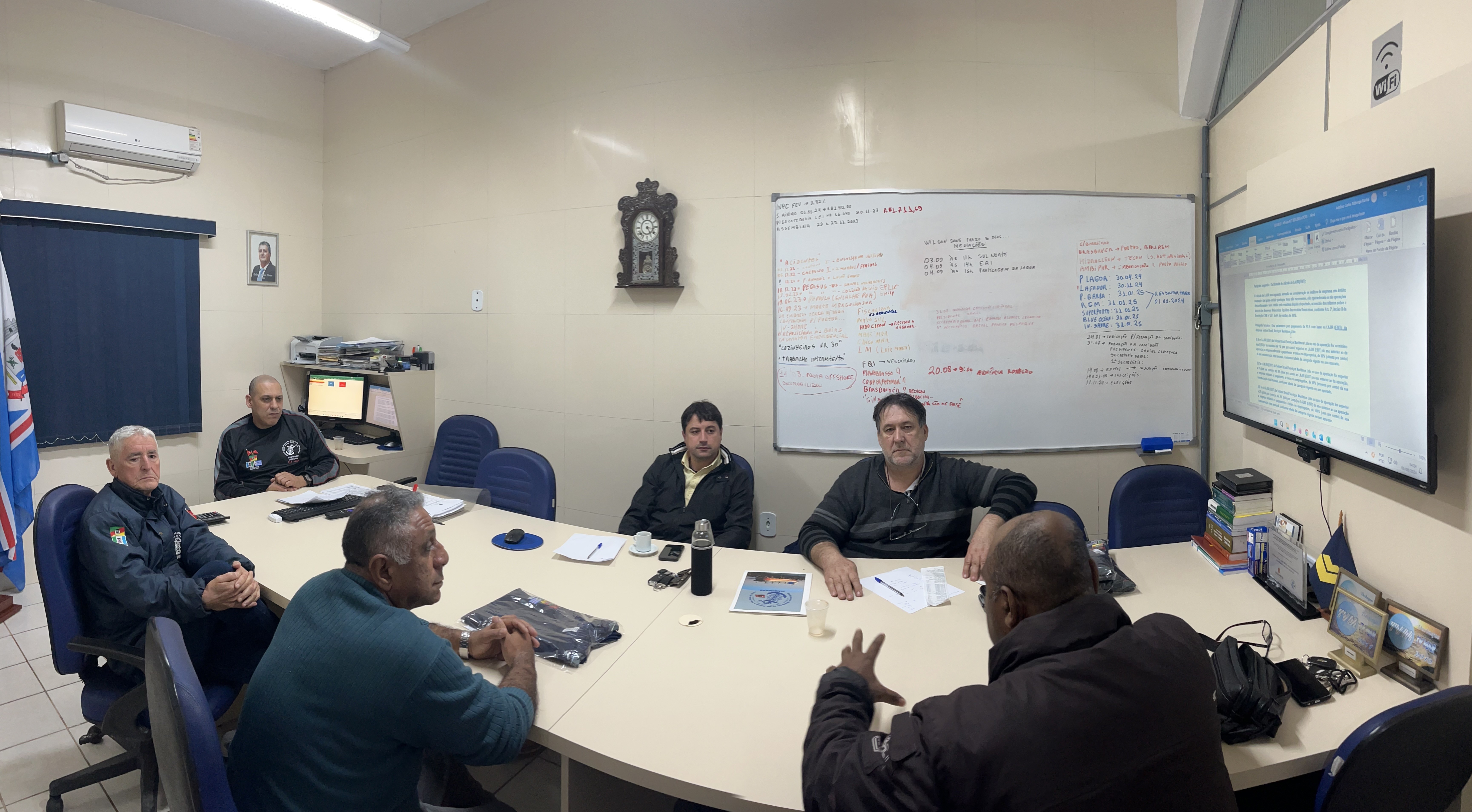 Mais uma rodada de negociação coletiva com a empresa Svitzer, restando avanços em algumas cláusulas sociais e aplicação de ganho real no vale alimentação, cujos os quais serão submetidos a categoria nos dias 07 e 09 de agosto de 2024, as 09:00 horas na se