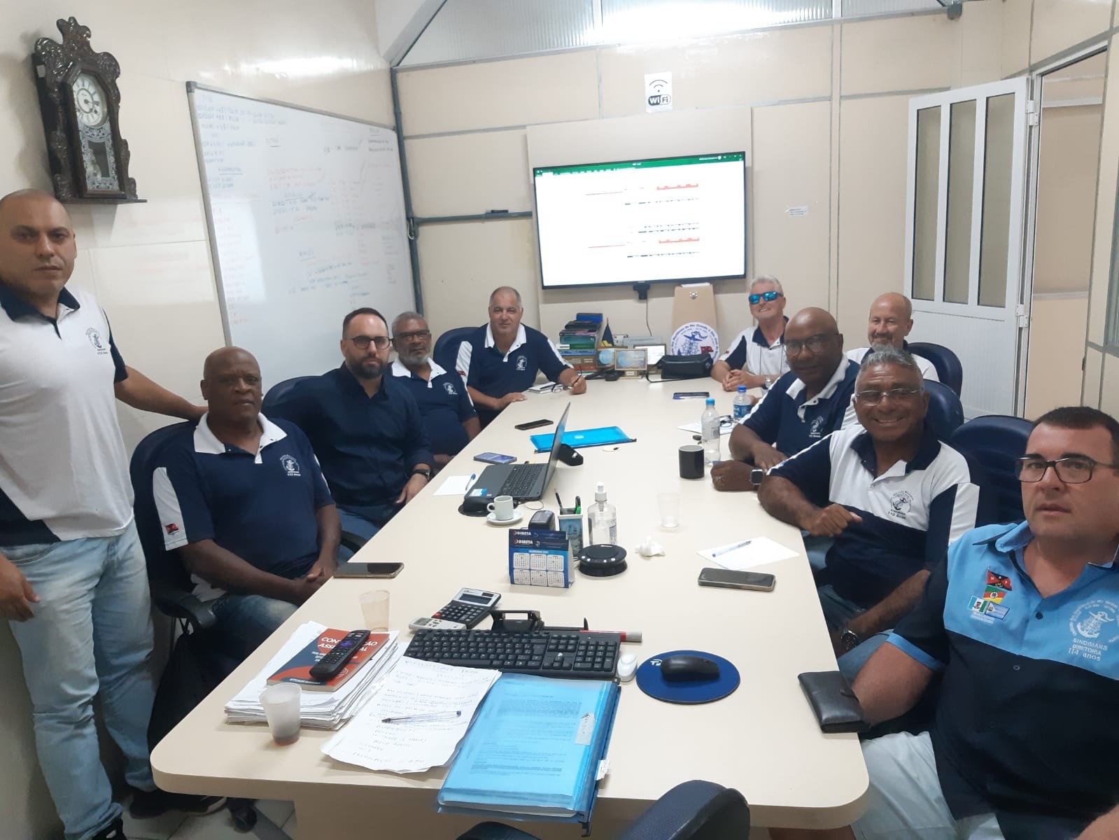 7ª Reunião ordinária de diretoria e assessoria jurídica. Pauta do dia: Atualização perene, negociações coletivas 2025, Mediações junto ao TRT 4, convocação de assembleias e processos em curso.