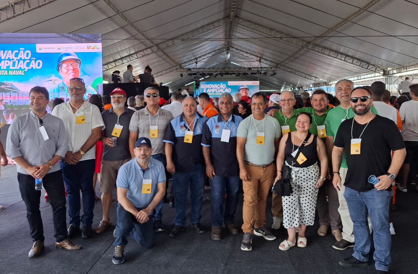 Sindimars presente no evento de retomada da indústria Naval: Diretores Victor Nobre e Marco Aurélio e assessore jurídicos: Dr. João Junior e Benito Canuso.