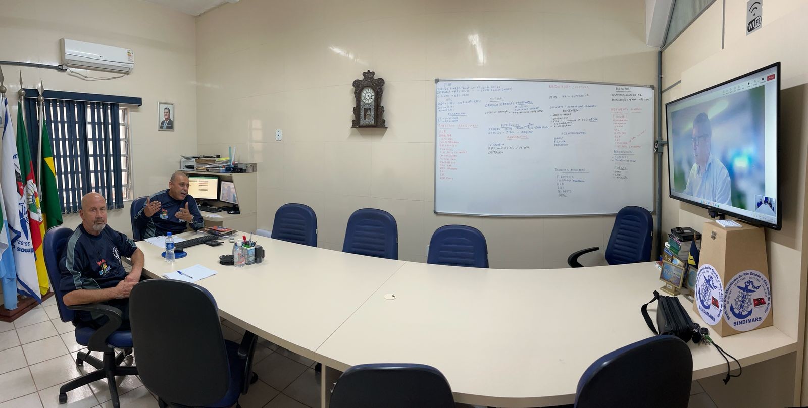 Reunião com a Saam para ajustes administrativos de homologação e pagamento dos retroativos, referente ao ACT 2024/2025 e agendamento das negociações 2025/2026.