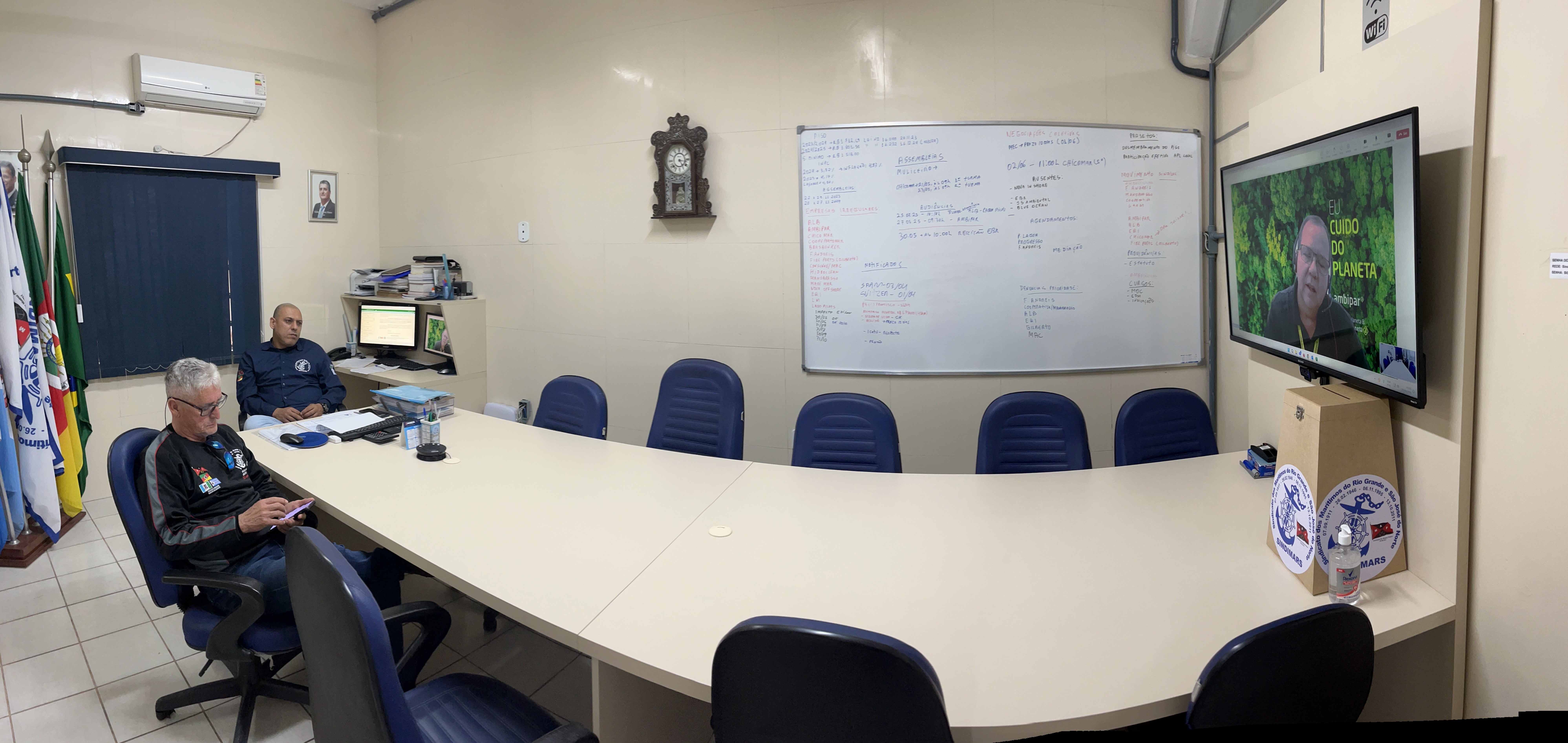 Reunião com o novo responsável pela área de relações sindicais da empresa Ambipar, senhor Eduardo Souza.