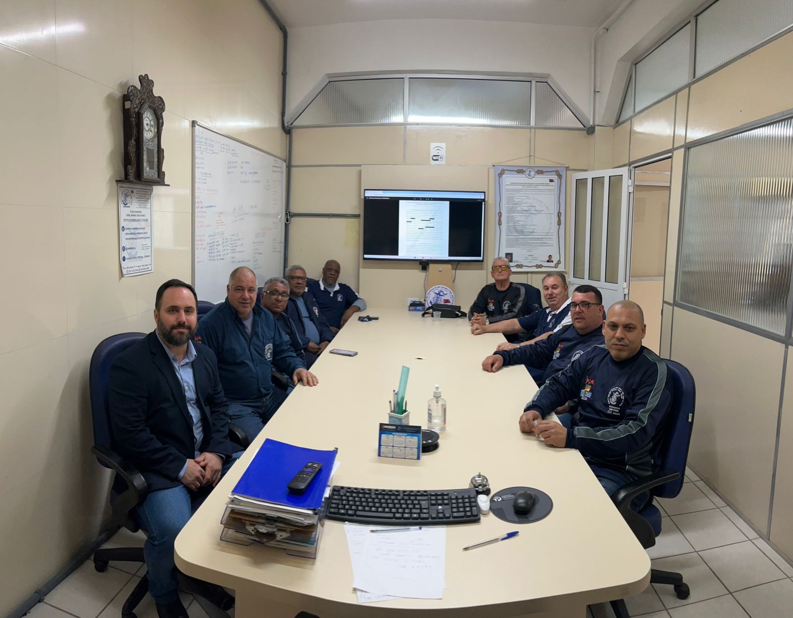 36ª Reunião ordinária de diretoria e assessoria jurídica de 2025. Pauta do dia: Reintegração do diretor Ronaldo Scotto, entrega do certificado para Alessandra Leal do Visat na data do dia 09/09/2025, notificação para Portos RS, Mediação com a HDC Serviços