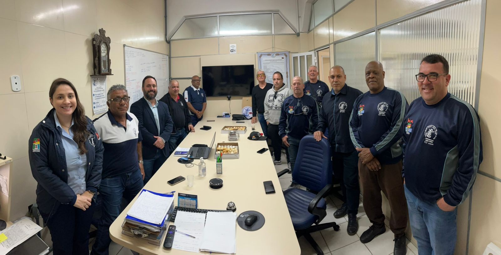 37º Reunião ordinária de diretoria e assessoria jurídica de 2025. Pauta do dia: Mediações junto ao Ministério do Trabalho e Emprego de Porto Alegre/RS (Ambipar, Alb, F.Andreis, Fire Ports, Saam e Hidroclean), solicitação de Mediação, junto ao TRT 4 (Low C