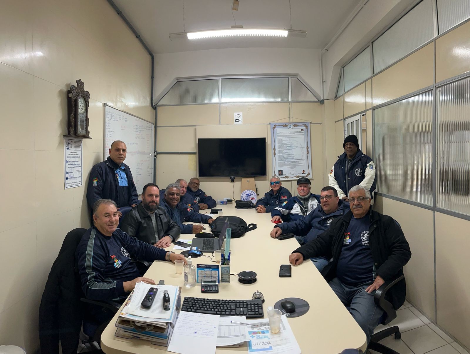 29ª Reunião de diretoria e assessoria jurídica de 2025. Pauta do dia: Reunião realizada no gabinete do Prefeito de São José do Norte/RS, secretaria de Saúde e IRPP para tratar sobre a Lancha Ambulância; Pagamento do processo da Navemestra; Muliceiro, home