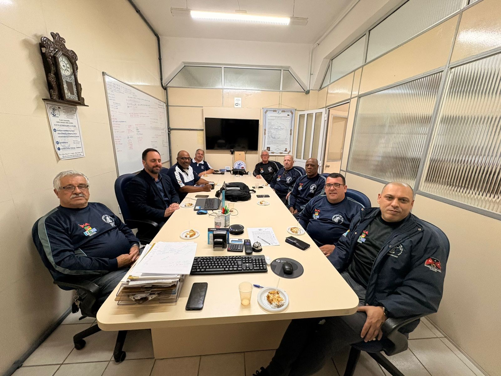 43º Reunião ordinária de diretoria e assessoria jurídica de 2025. Pauta do dia: Aniversariantes do mês, acordos em processo de homologação (Mec e Giramar), Mediação com a Svitzer no MPTRS, reunião presencial com a Svitzer (no RJ), empresas que operam sem 