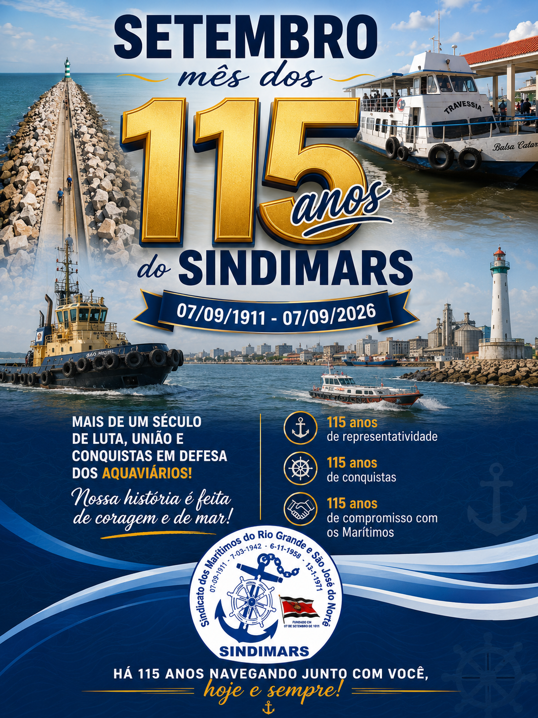 115 anos do Sindimars