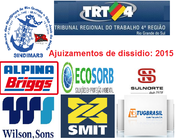 Ajuizamento de dissidio 2015.