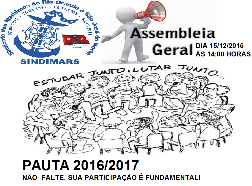 Assembléia geral  extraordinária: Dia 15.12.2015, às 14:00 horas.
