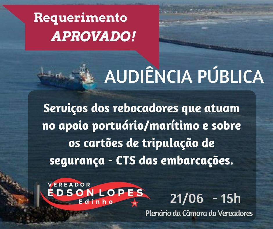 Audiência Publica dia 21/06/2018