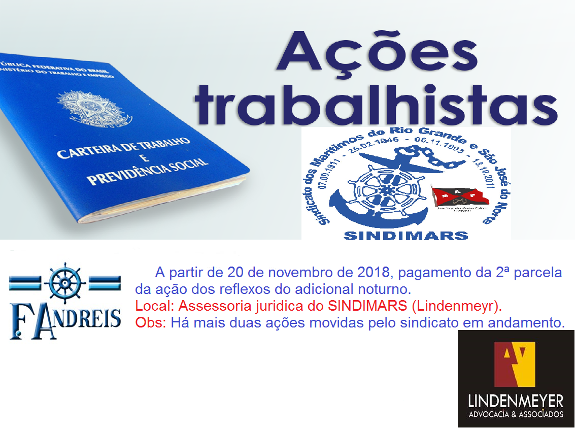 2ª parcela da ação da F.Andreis, a partir de 20/11.